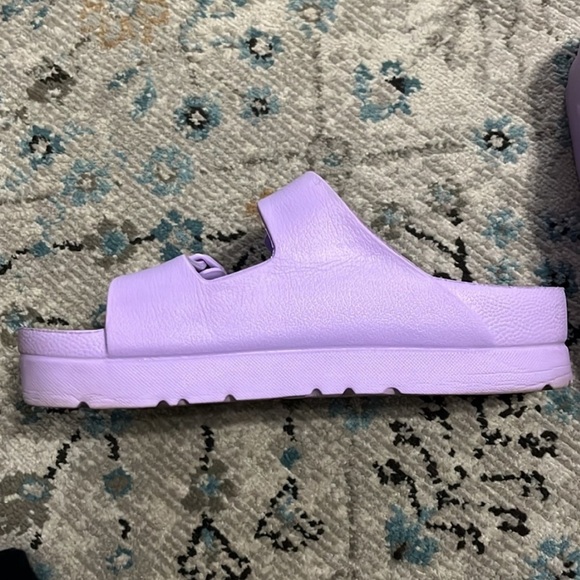 MIA Lavender Flatform Slide Sandal Size 6 - Picture 6 of 16